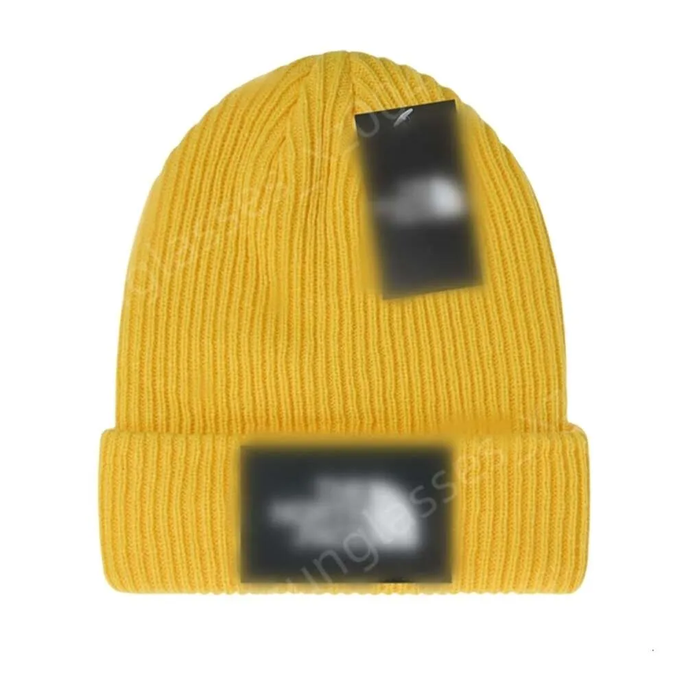 Bonnet / Skull Caps Face Beanie Designer North Top Quality Hat Beanie / Skull Winter Bean Hommes Et Femmes Design De Mode Tricot Chapeaux Automne Cap Unisexe Chapeau Chaud designer beanie