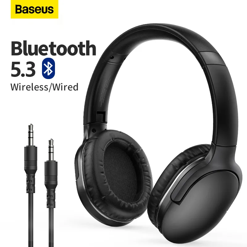 Mobiltelefonörlurar Baseus D02 Pro Wireless hörlurar Bluetooth Earphone 5.3 Foldbar headset Sport hörlurar Gaming Telefon Fone Bluetooth Earbuds 230414