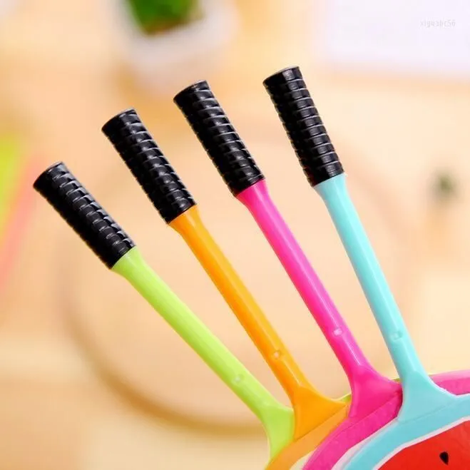 4pcs/lot Kawaii Fan Style Fresh Fruit Design Ballpoint Pen Ball Funny Students' Gift Kids' Toy Office School Supplies