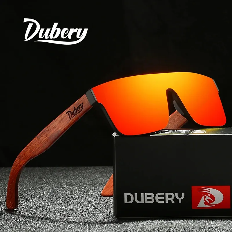 Солнцезащитные очки DUBERY, мужские солнцезащитные очки из натурального дерева, модные поляризационные солнцезащитные очки, оригинальные деревянные De Sol Masculino 219 231114