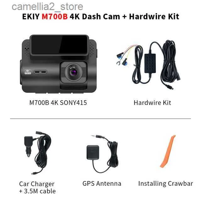 Caméra embarquée voiture 4K Dashcam Black Box WiFi Dash caméra 4K Dash Cam  - Chine DVR voiture, caméra DVR voiture