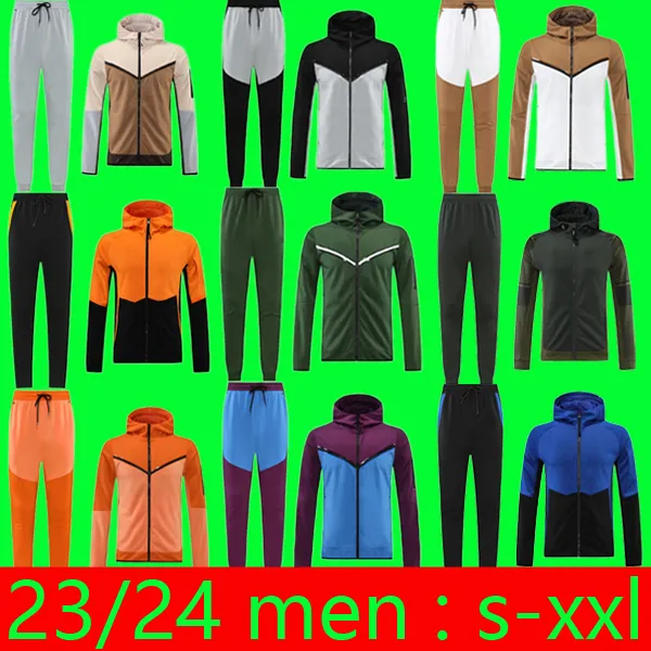 Fotbollskläder Men Tracksuit Designer Sweatsuit Thin Tech Womens Mens Track Suit 3xl Spring Autumn Joggers Jacket Tvåbit Set Sport Långärmkläder