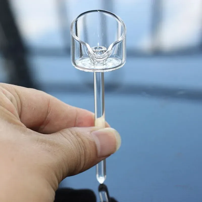 Mais novo tampão de quartzo carb domeless prego dab rigs quartzo banger boné para unhas domeless com alças longas horizontal zz