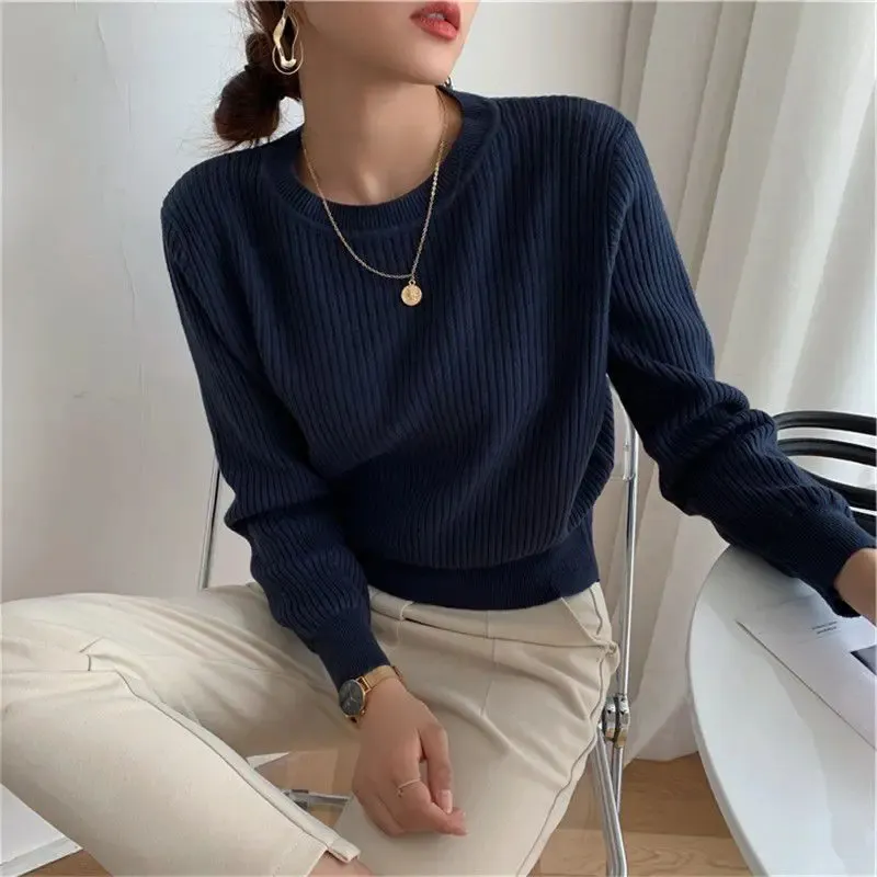 Swetry damskie Deeptown Autumn Casual Vintage Knit Sweter Kobiety Koreańskie dzianki modowe HARAJUKU Koreańskie dzianiny mody