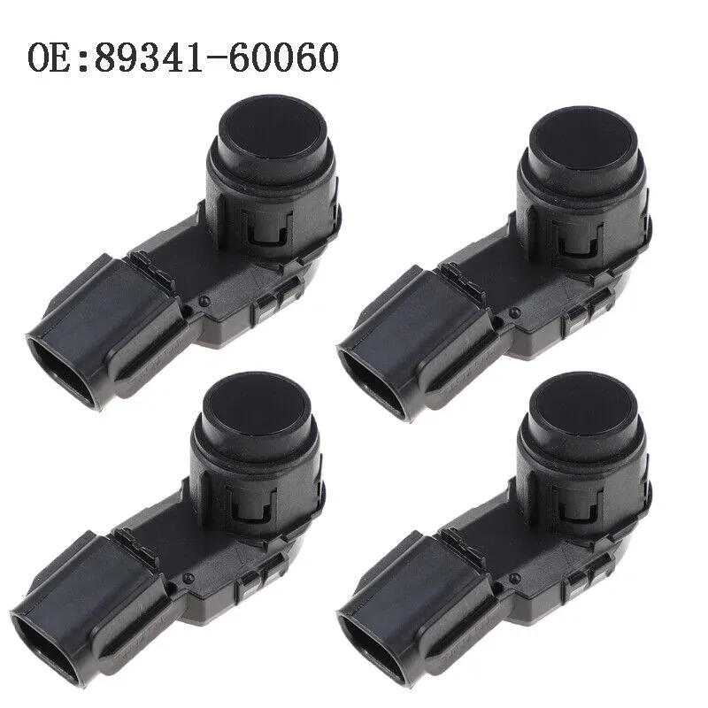 4st Black Color Ny högkvalitativ PDC-sensor Trådlös parkeringssensor 89341-60060 för Toyota