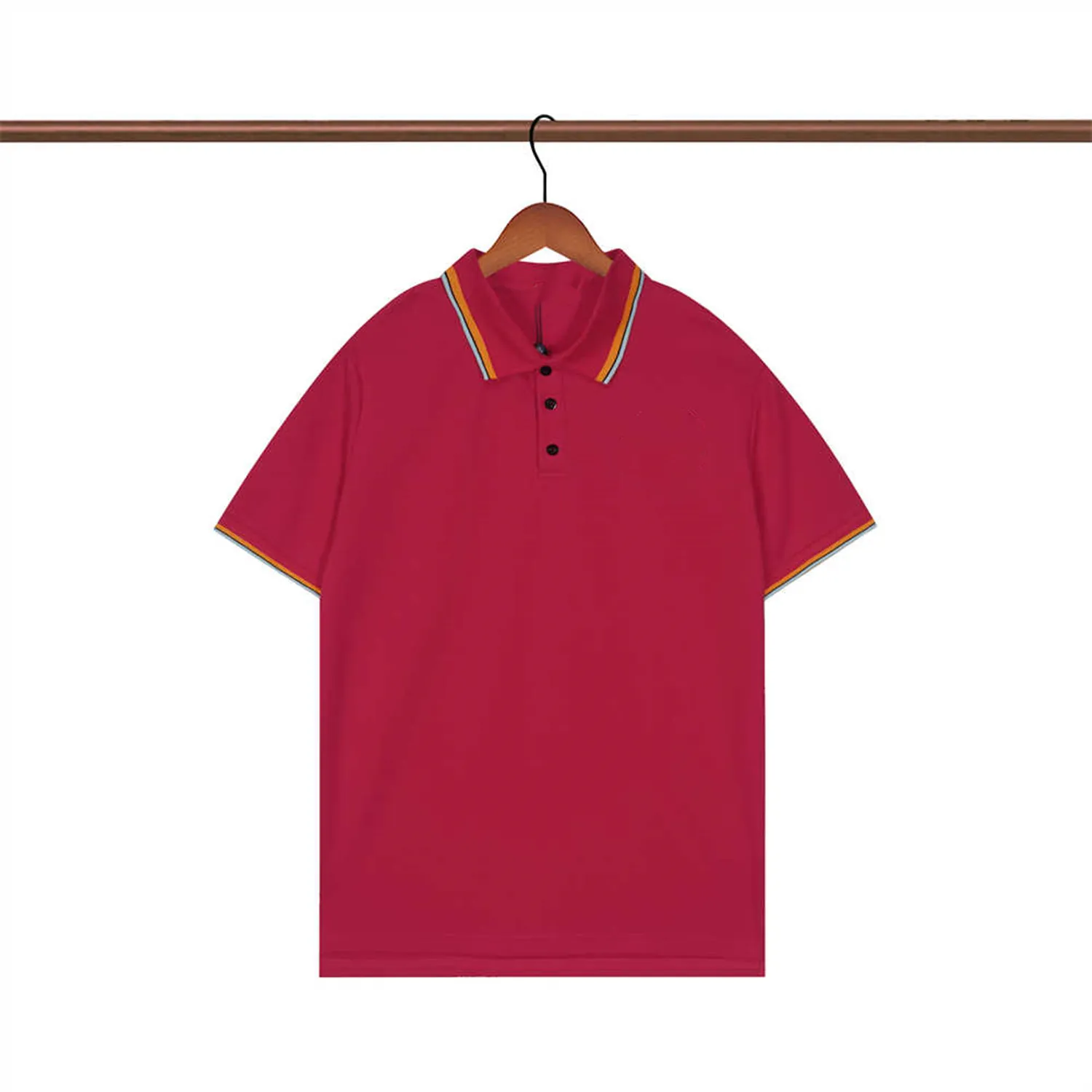 Mens Embroidered Polo Shirt 2023 Summer Business Leisure Cotton Loose