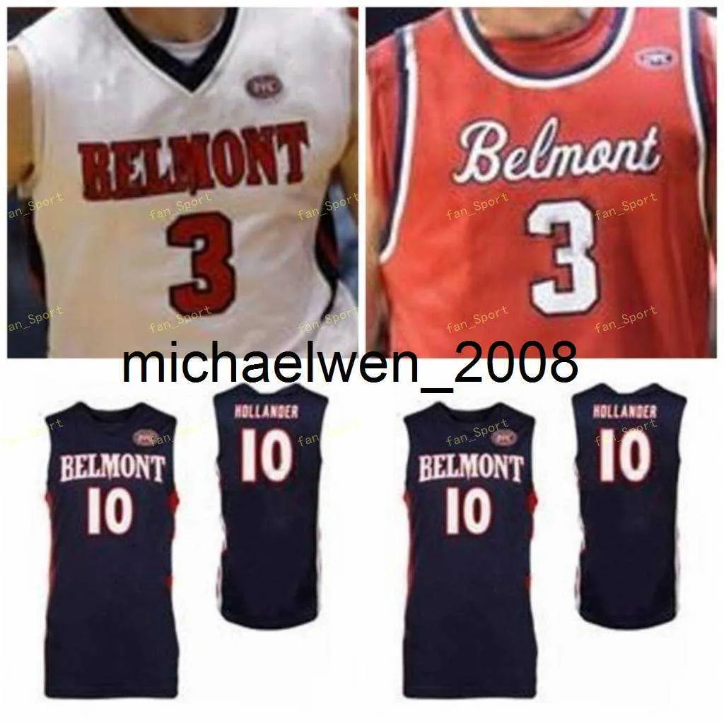 Mich28 Belmont Bruins College Basketball 24 Michael Benkert 33 Nick Muszynski 50 Seth Adelsperger 11 Kevin McClain Mannen Vrouwen Jeugd Custom Gestikt