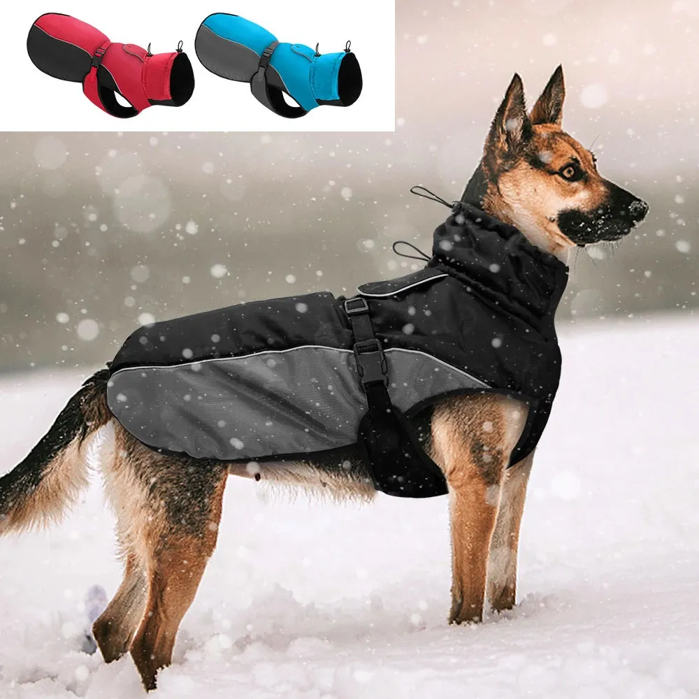 Köpek giyim su geçirmez büyük köpek giysileri sıcak büyük köpek ceket ceketi orta büyük köpekler için yansıtıcı yağmurluk giysileri fransız bulldog xl-6xl 231114