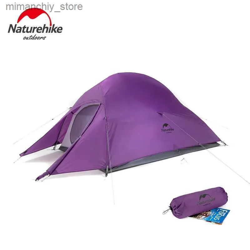 Tentes et abris Naturehike Cloud Up 1 2 Tente de camping ultralégère Tente imperméable double couche Tente de randonnée en plein air avec tapis gratuit Q231117