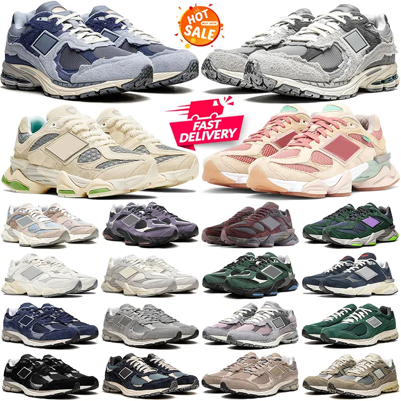 Nieuwe 9060 Casual schoenen 2002r outdoor designer sneakers 9060s 2002 Penny Cookie Roze Zwart Wit Bakstenen Hout Bruin Zwart Regenwolk heren dames buitensportschoenen