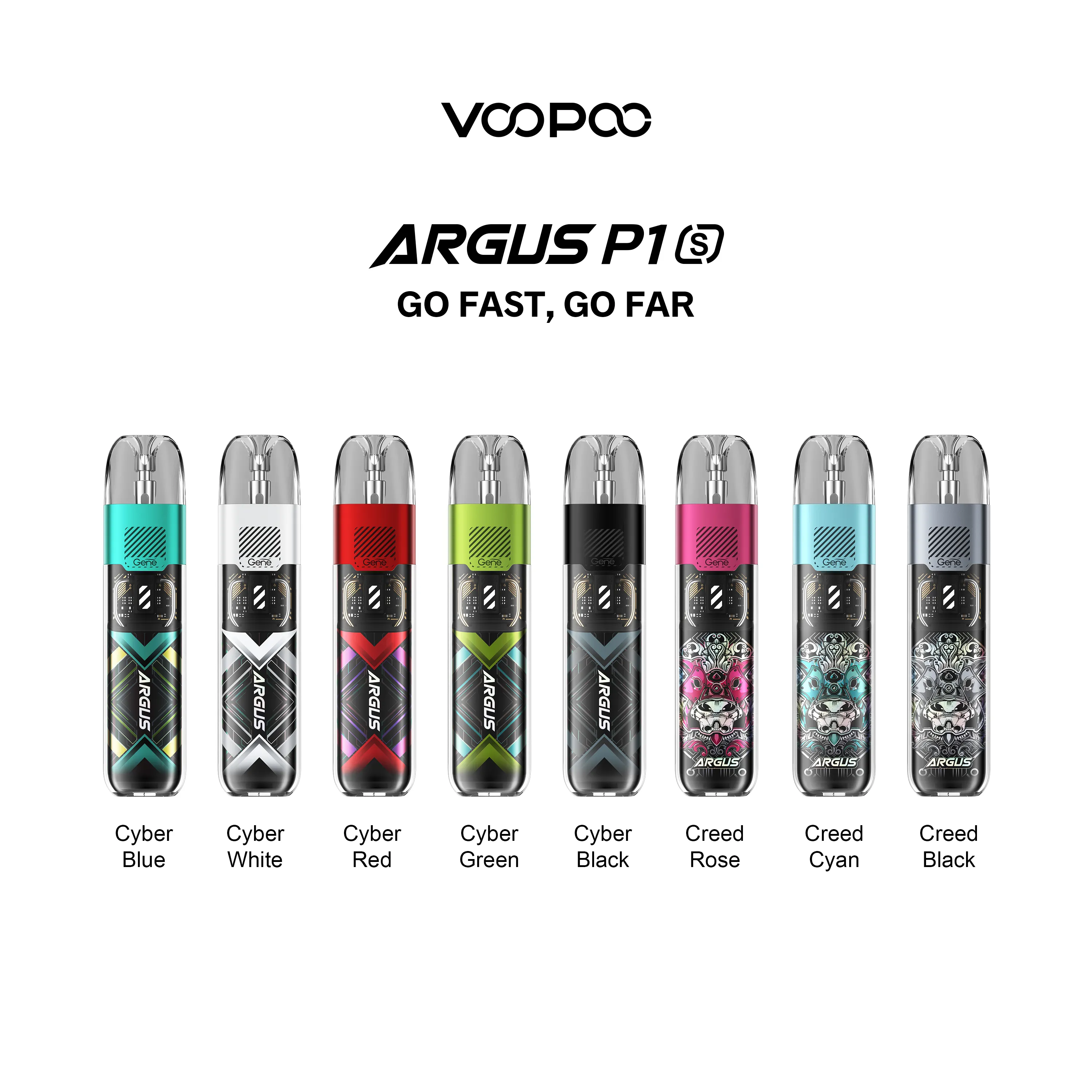 Detailhandel !! Originele VOOPOO Argus P1s Kit 25 W Vape met 800 mAh Batterij 2 ml Argus Pod Cartridge 0.7ohm/1.2ohm Elektronische Sigaret Vaporizer