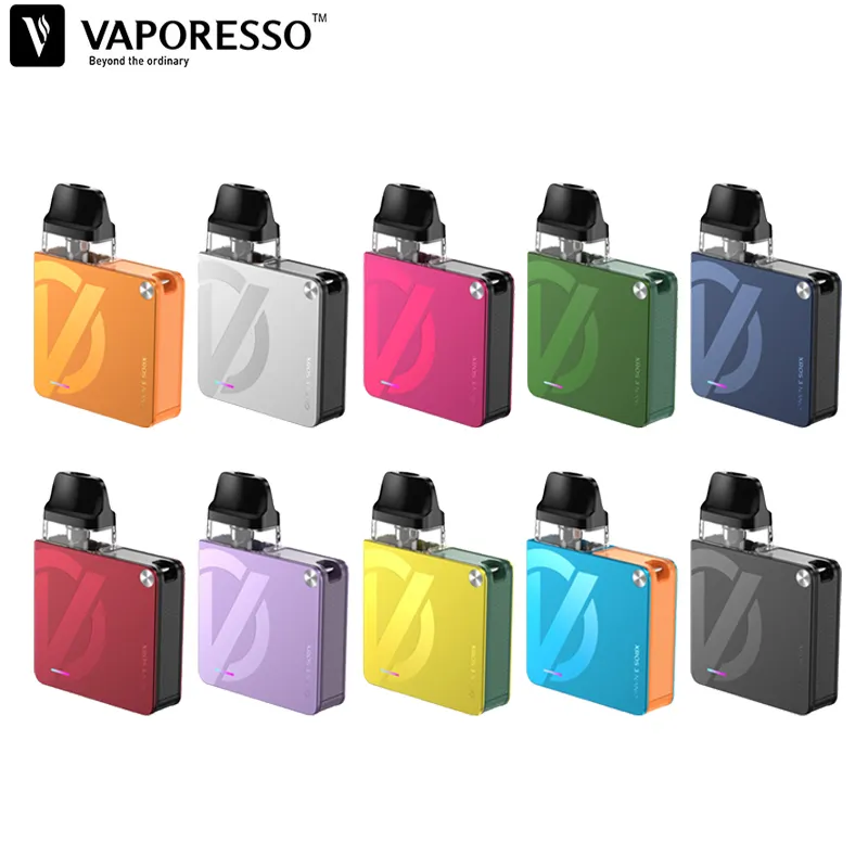 Vente au détail!! Kit Vaporesso XROS 3 NANO avec batterie 1000mAh 2ML XROS 3 Cartouche Pod 0.6ohm / 0.8ohm Cigarette électronique RDL Vaporisateur Authentique