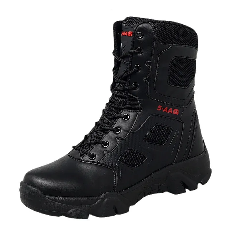Buty bezpieczeństwa mężczyźni taktyczne buty wojskowe męskie buty zwykłe skórzane but armii motocykl motocyklowy buty bojowe czarne botas militanes hombre 231116