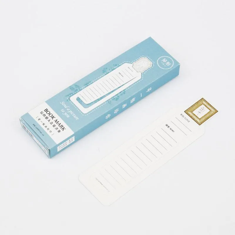 Wholesale Bookmark /Box Send A Picture To You Paper Bookmarks Kawaii Stationery Book Holder