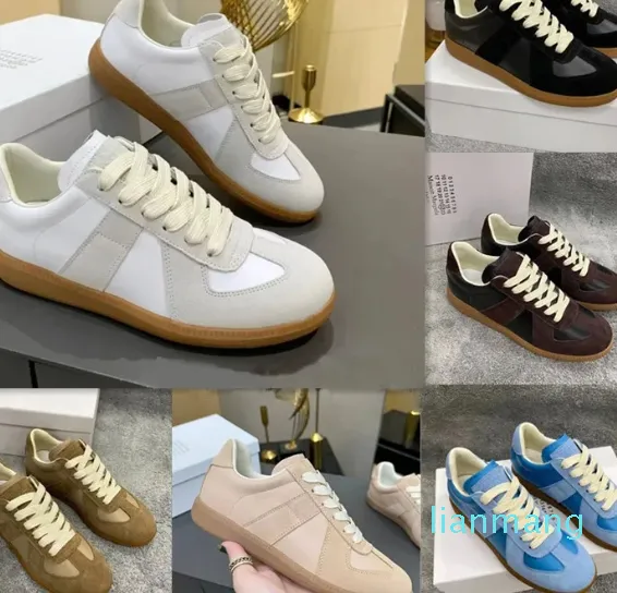 Shoes Maisons Margiela Replicaing Cut Out Sneakers Women Designer Casual Eur Maison Mens Trainers Orange Zapatos Running White Skate