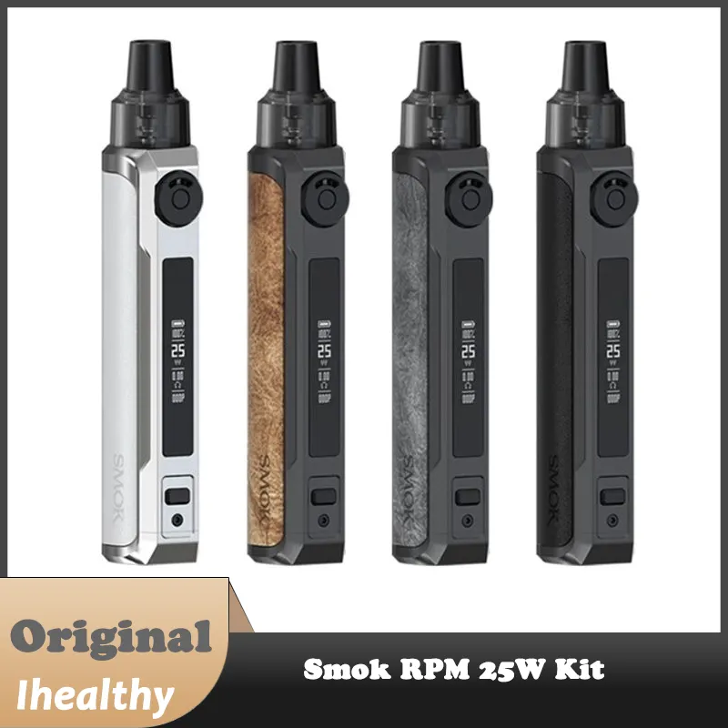 Kit SMOK RPM 25W com cartucho de cápsula de 2ml LP1 Bobina 900mAh Bateria Vaporizador de cigarro eletrônico