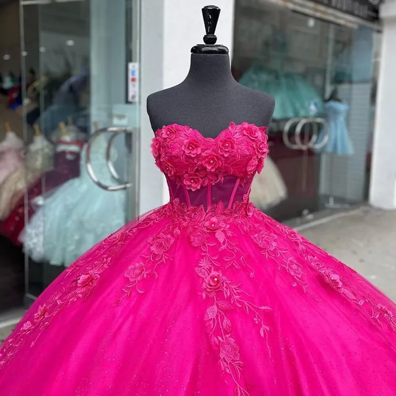 Mexican Pink Pastel Pink Quinceanera Dresses With 3D Floral Beading  Applique 2023 Collection From Zaomeng321, $267.22