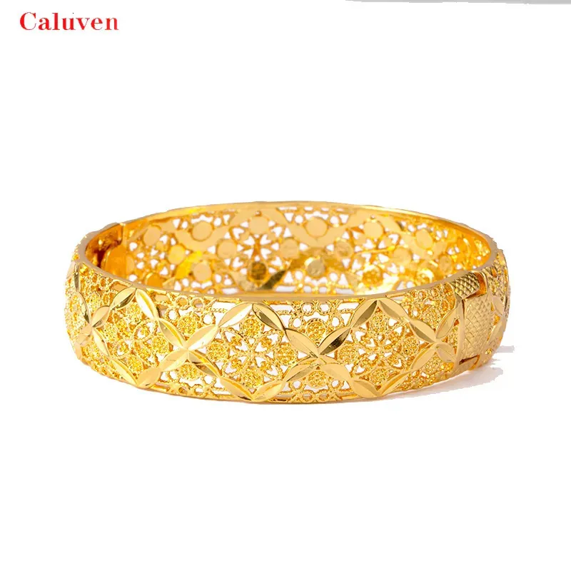 Bracelet 1 Bracelet doré éthiopien moyen-orient dubaï Bracelet femmes bijoux de mariage cadeau africain 231116