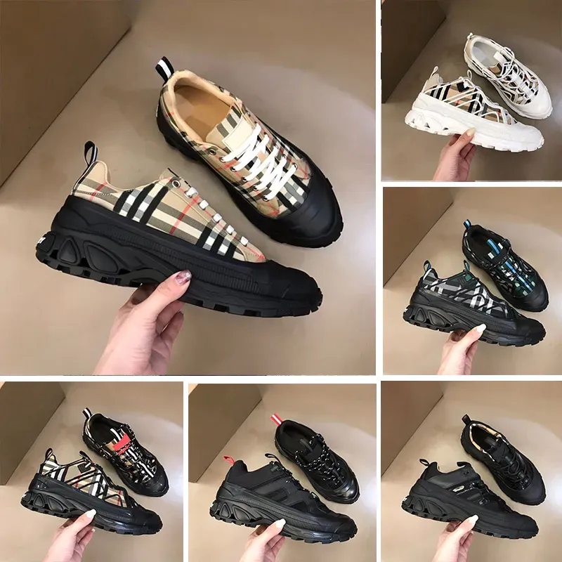 Erkekler Kadınlar Tasarımcı Casuak Ayakkabı Erkekler Ekose Sneakers Pamuk Çizgili Eğitmen Kauçuk Taban Açık Sneakers Vintage Platform Eğitmenler