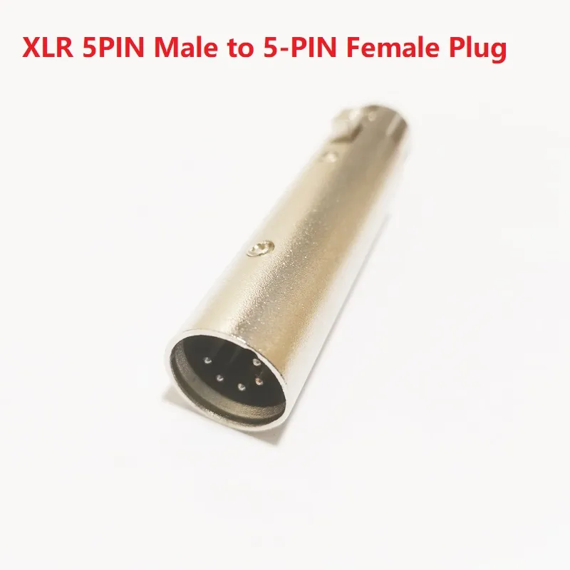 Mikrofon XLR 5PIN Male till 5-stifts XLR-FEMALE MIC Plug-högtalaradapterkontakt / 5st