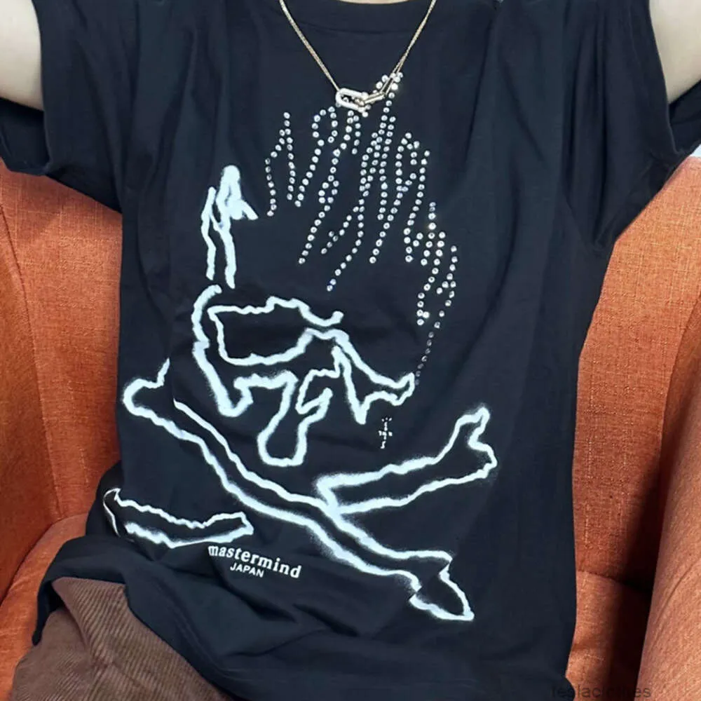 DHgate.com:Cactus Jack Mastermind Flame Skull Short Sleeve T-Shirt 