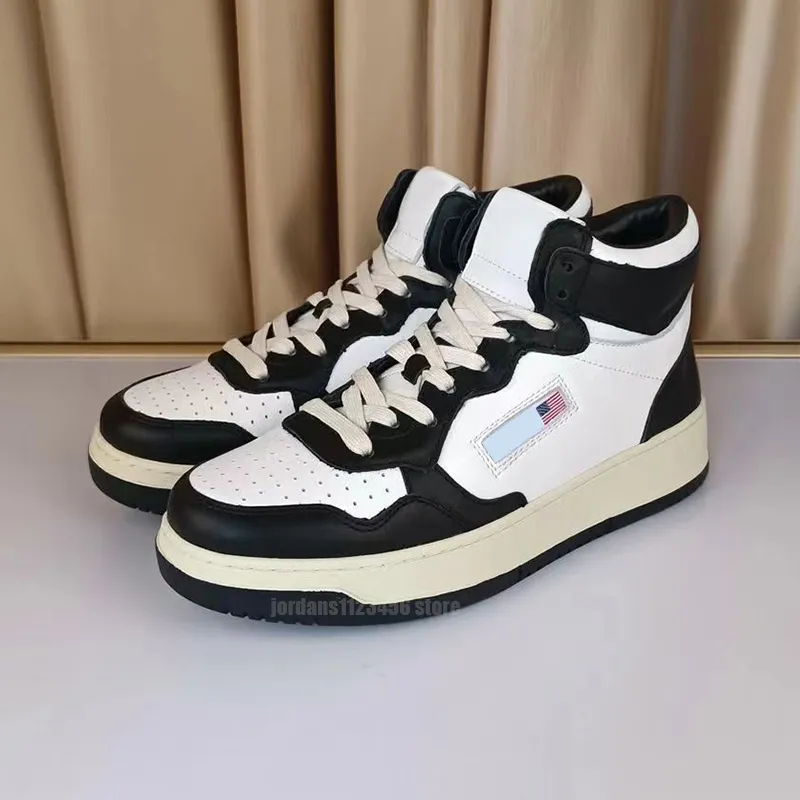 Medalist leather high shoes designer action upper two-tone sneakers usa white pandas women platform athletic sports trainers loafers shoe