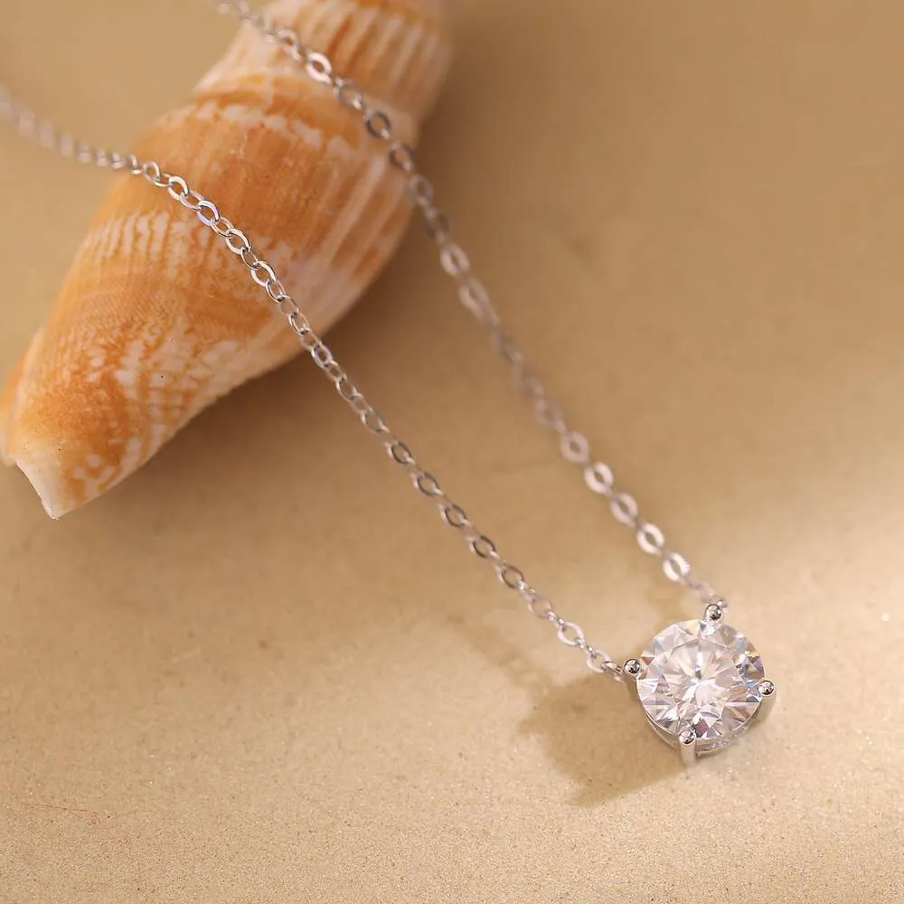 Fantasia gemas d cor ouro configuração moissanite diamante em estoque colar de jóias para festa feminina