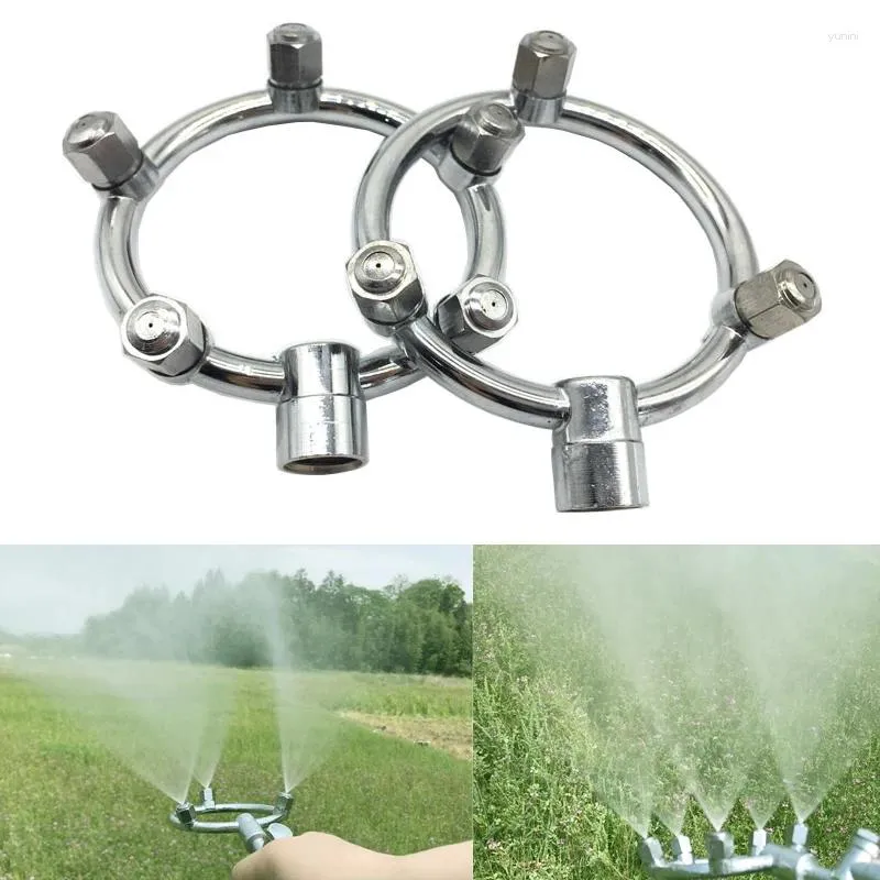 Watering Equipments Stainless Steel High Pressure Fog Misting Nozzle Garden Sprinklers Multihole Irrigation Fitting Water Connector M14 1.5