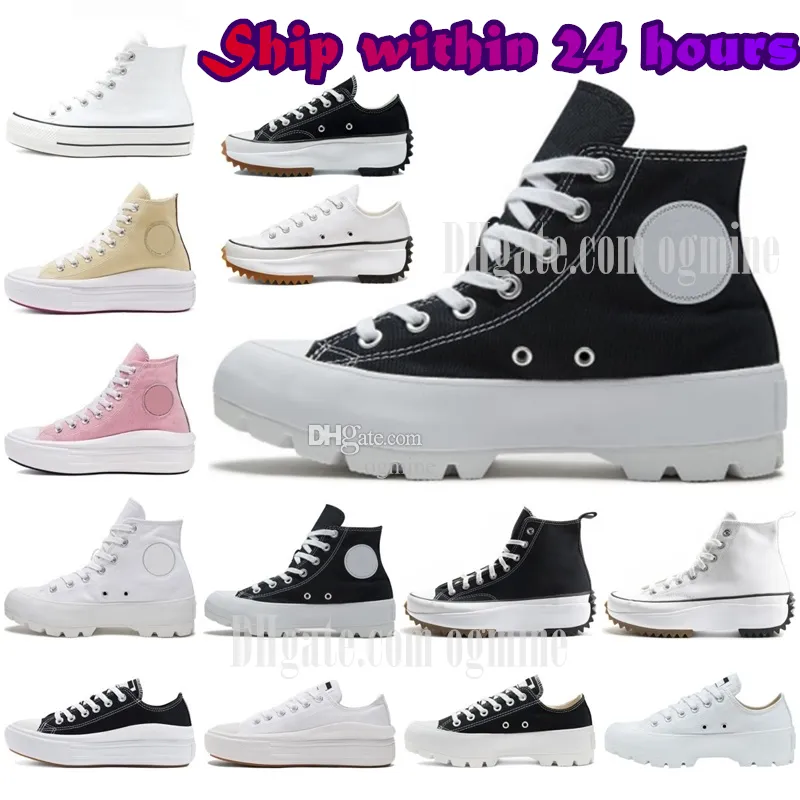 Toile classique des années converses converse all stars Casual Chaussures Platform Chaussures Hi Reconstruction Slam Jam triple Noir Blanc Haute Mens Femme Sports Sport Sport 36-44