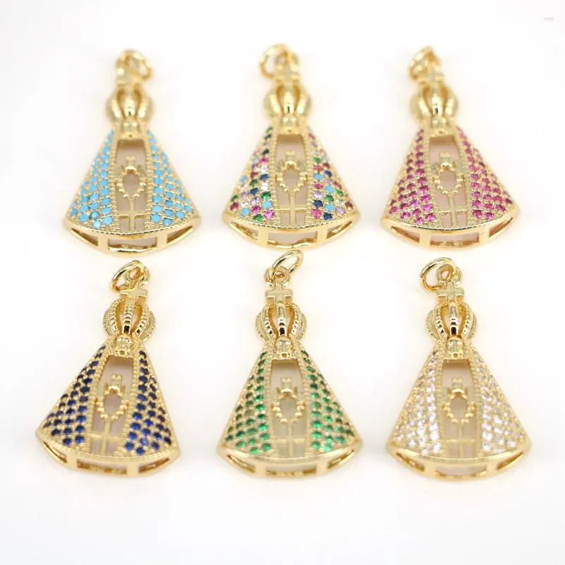 Pendant Necklaces 5PCS Style Virgin Mary Women Fashion Necklace DIY Accessories