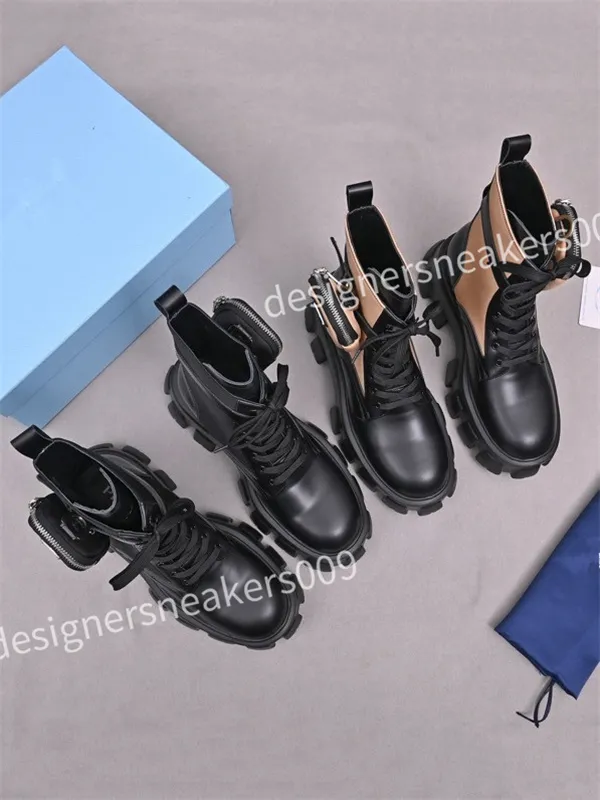 2023 Designer Luxury Boots Men Women Shoes Platform Thin Base Comfort Embossed Patent Leather Mules Copper Triple Black Pink Ivory Winter Fashion Boots js230905