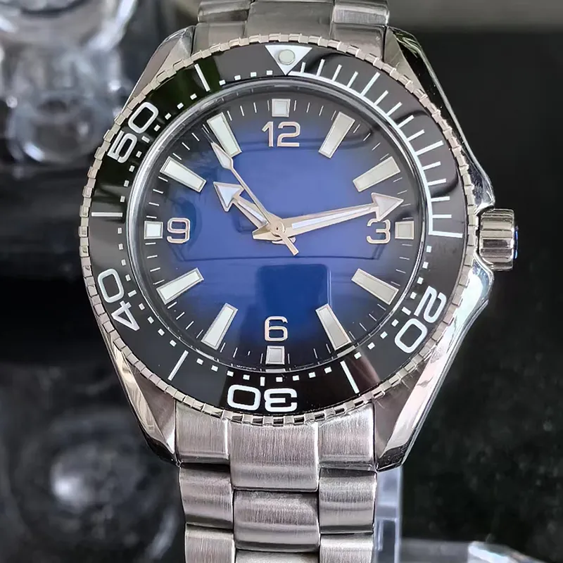 Mens 45,5 mm Céramique Céramique Ultra Deep No Date Flod Flod Flod Mécanique Designer Watches Orologi Di Lusso Master Watch Wristwatch Oologio EER2