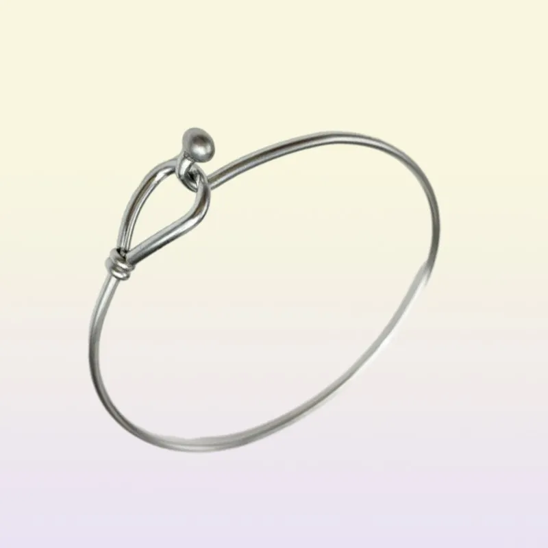 Whole Stainless Steel Silver Adjustable Bangle Bracelet Fashion