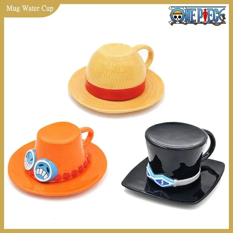 Mugs Anime Mug Cosplay Water Cup Creative Three Brothers Hat Shaped Coffee Accessories Boy Gifts 231116