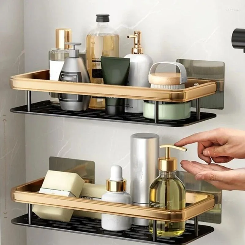 Bath Accessory Set Wall Mounted Storage Holder Multipurpose Organize Rack Supplies For Soap Lotion Household
