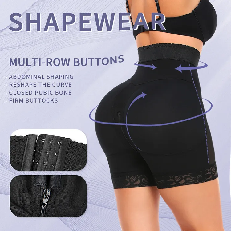 Leg Shaper Fajas Colombian Bbl Skims Short Cintura alta Control de barriga Post cirugía Fajas Postparto Faja Body Buttlifter 221129