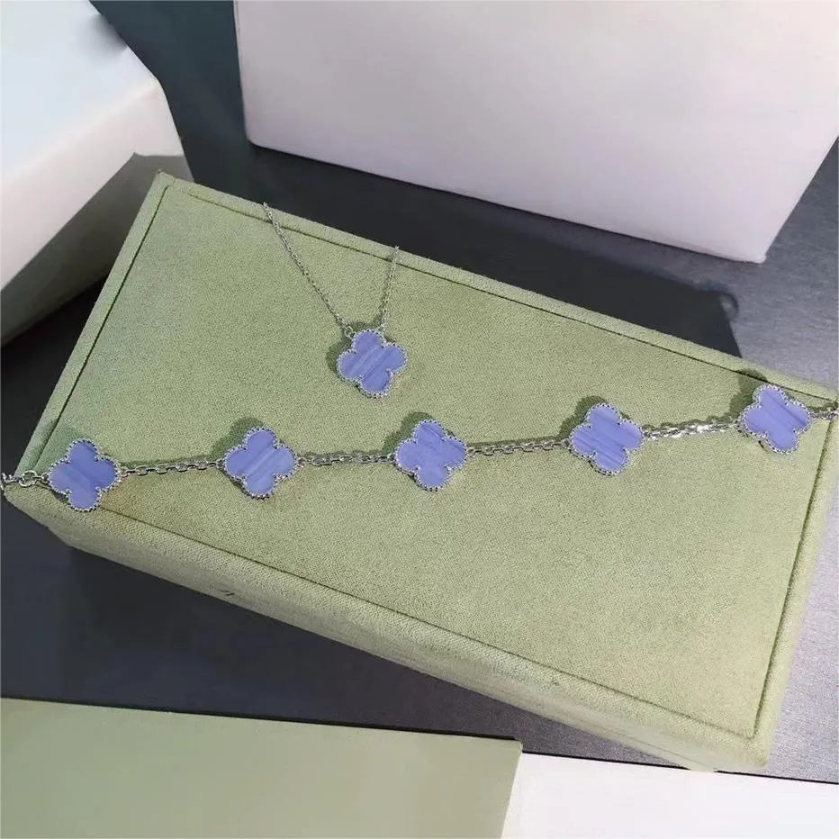 braccialetto di fascino del progettista del trifoglio di amore di marca di lusso per le donne pietra viola chiaro bling diamante tacchino coerente gioielli per braccialetti per insegnanti di unghie da tennis