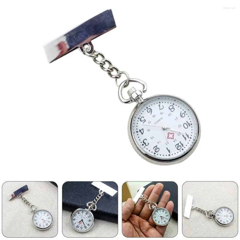 Pocket Watches 1pc Professional Watch Useful Clip-on Hanging Keyring Nursing