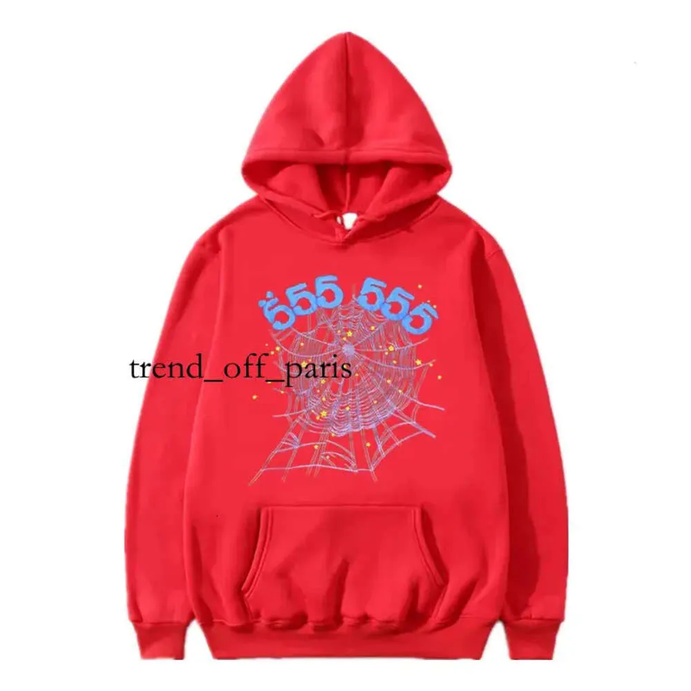 Erkek Kadın Moda Külotu Kırmızı SP5der Hoodie Young Thug 555555 Angel Hoodies Mendesigner Ayakkabı Baskı Örümcek Web Sweatshirts 748 925