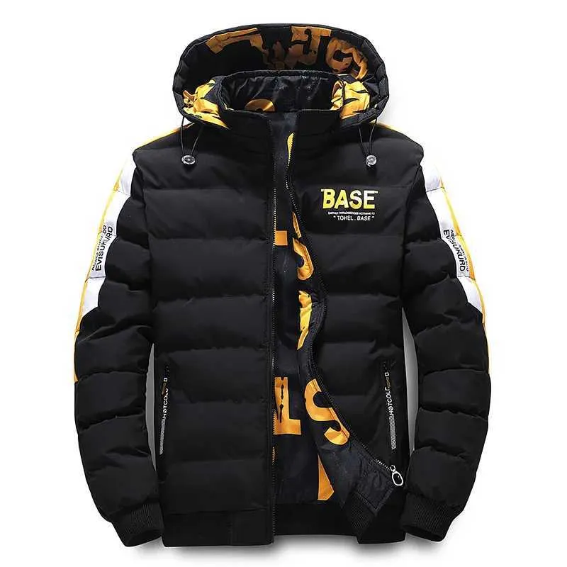 Men s Down Parkas Men s Winter Jacket Warm Double sided Wear Thickened Down Coats Korean Fashion Removable Hooded Overcoat New for Male 2023 J231116