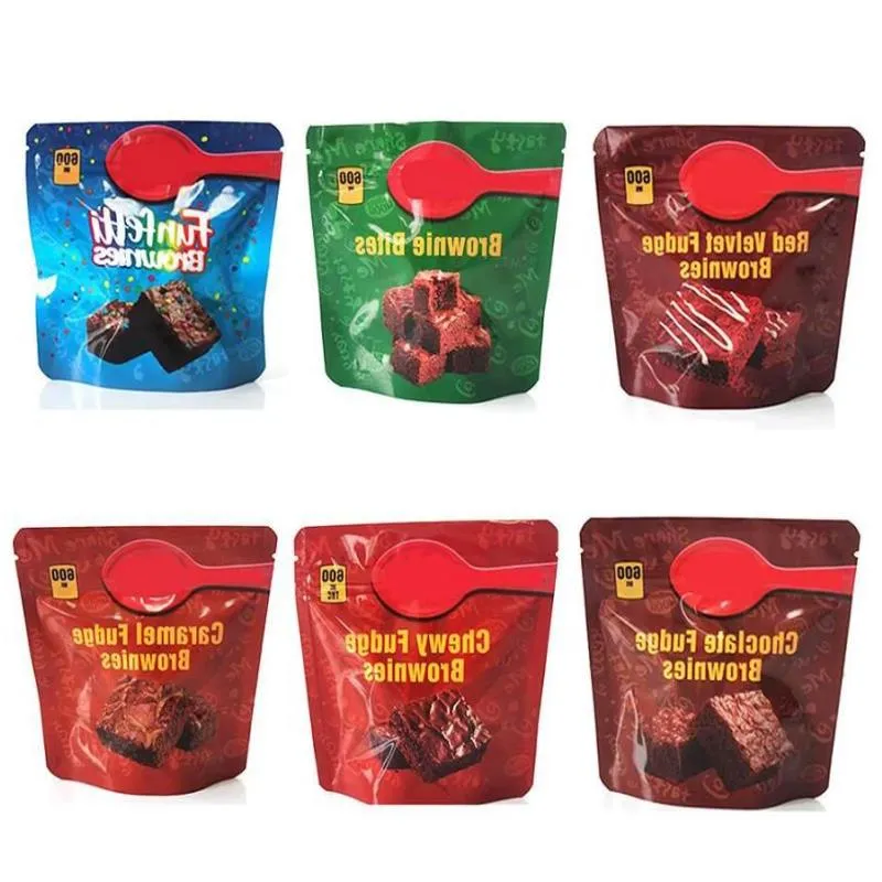 600 mg taaie reisverpakkingszakken chocolade fudge brownies bijt mylar verpakkingspakket pakket tas groothandel Ucmid