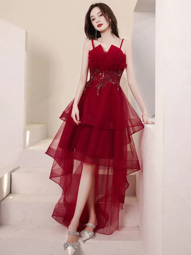 Hi-lo A-line Homecoming Dresses With Beading Hi-lo A-line Homecoming Dresses With Beading