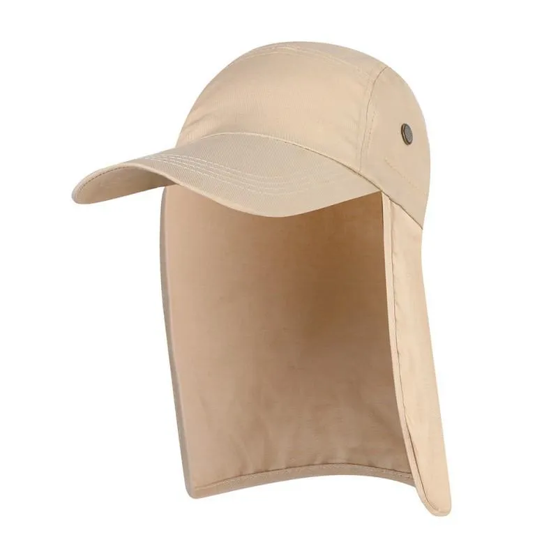 UPF 50 Mens Wide Brim Sun Protection Packable Sun Hat With Removable Ear Neck  Flap Cover For Outdoor Activities From Farleyany, $41.2
