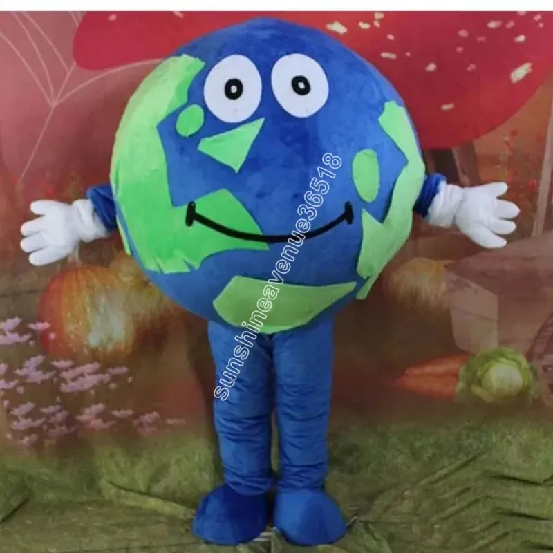 Costume de mascotte de la terre du monde de Noël Personnage de thème de dessin animé Carnaval Unisexe Adultes Taille Halloween Fête d'anniversaire Fantaisie Tenue de plein air pour hommes femmes