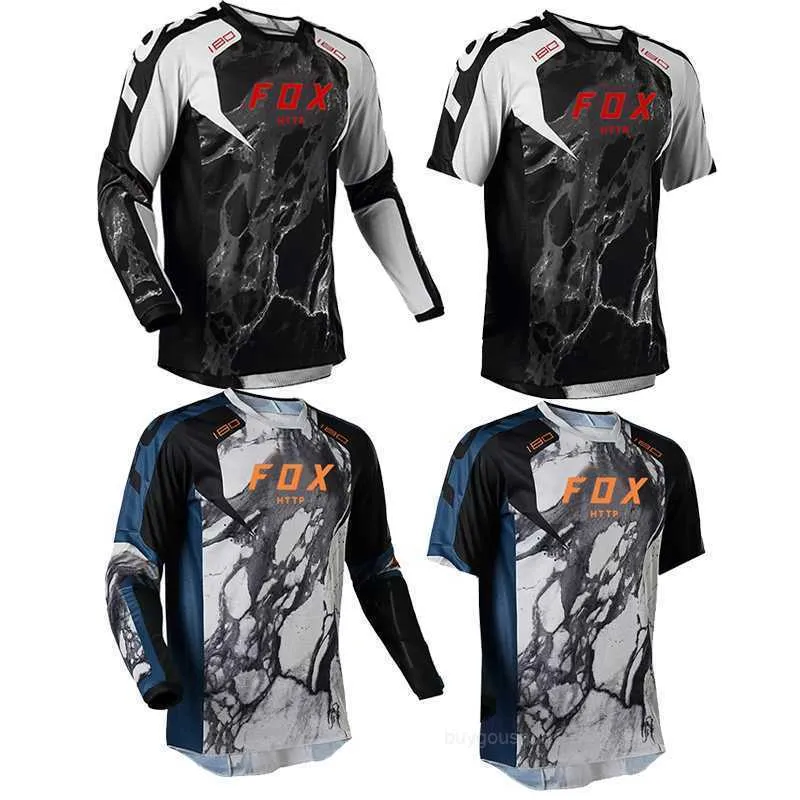 2023Heren T-shirts 2022 Downhill-truien voor heren Mountainbike MTB-shirts Offroad DH Motorshirt Motocross Sportkleding Kleding HTTP FoxQ23