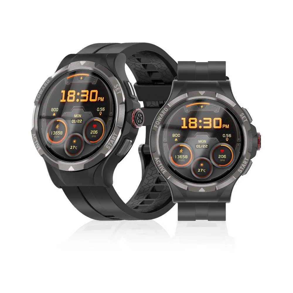 Relojes inteligentes 3G 4G Sim Smartwatch Android 9 Frecuencia cardíaca Oxígeno en sangre Ip67 Huella digital roja Wifi Bluetooth 128 GB HD Cámaras giratorias Video Dhguo