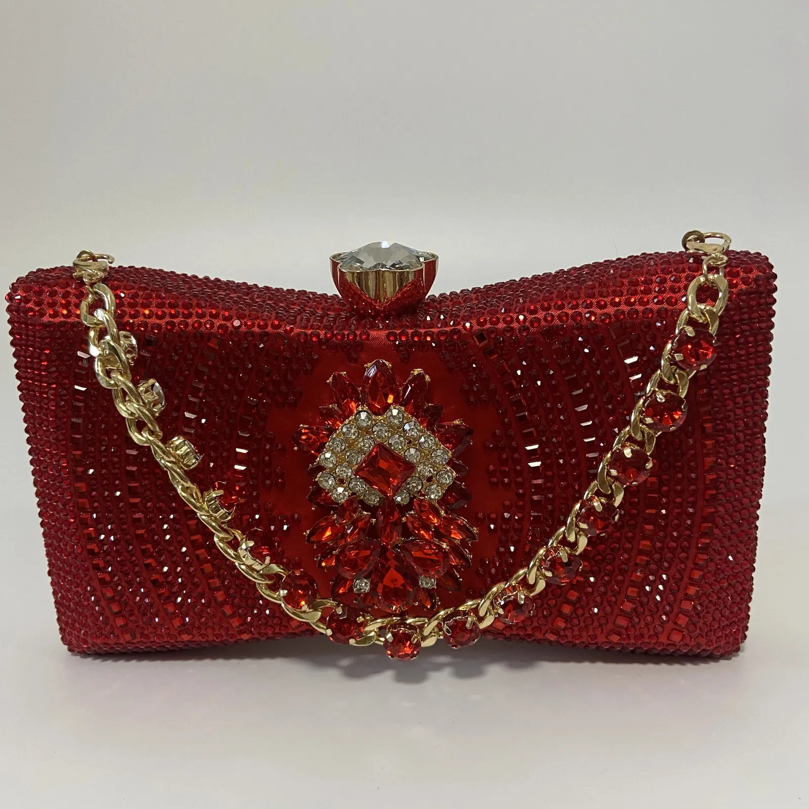 Diamond Red Heart Evening Clutch Bags Women Designer Chic Rhinestone  Acrylic Handle Black Purse For Wedding Party Sac A Main - Evening Bags -  AliExpress