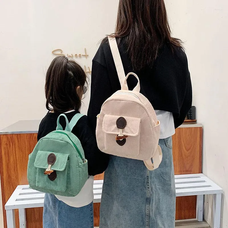 Sac à dos Hylhexyr mode velours côtelé Mini femmes fille portefeuille sac à bandoulière sac à dos avec sangle réglable pour enfant