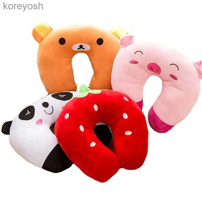 Pillows Baby Pillow Multi-Animals Design Plush Super Soft Kids Headrest Neck Protector Travel Toys for 0-4 Years YYT101L231116