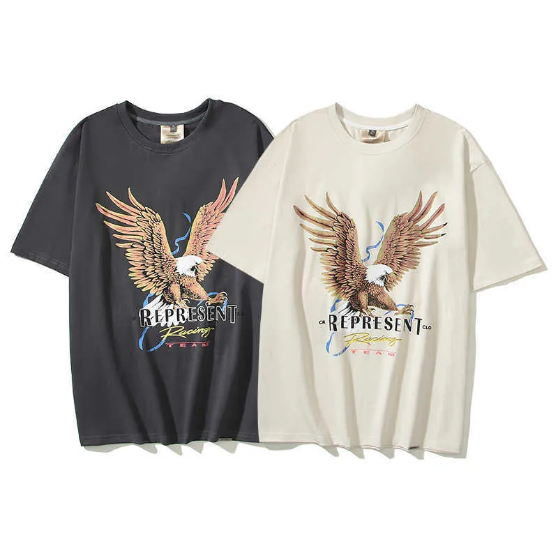 T-shirt da uomo Ess Tees Abbigliamento di moda Creepresentclo Eagle High Street Loose Fog T-shirt a maniche corte Uomo Donna Summer Ins Luxury Designer Brand